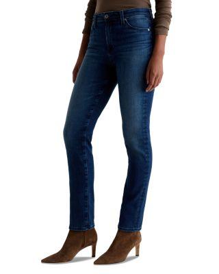 Mari Mid Rise Slim Straight Leg Jeans in Epilogue by AG JEANS