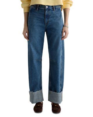 Mercer High Rise Cuffed Barrel Jeans in 11 Years Enrich by AG JEANS