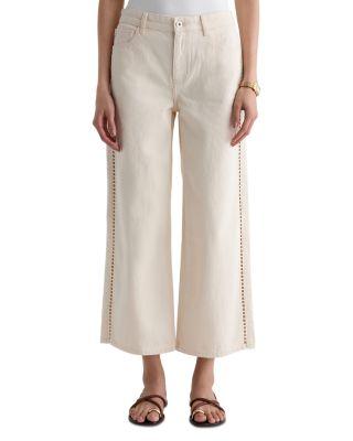 Mid Rise Ankle Wide Leg Jeans in Fresh Air by AG JEANS