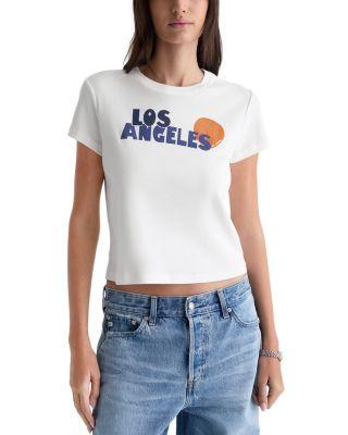 Sadie Crew Cropped Tee - Exclusive by AG JEANS