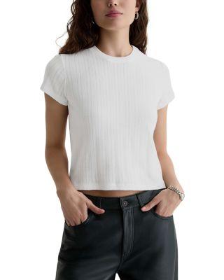 Sadie Crewneck Cropped Tee by AG JEANS