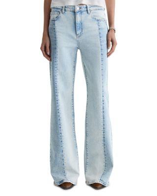 Saige Mid Rise Wide Leg Jeans in Solar Flare by AG JEANS