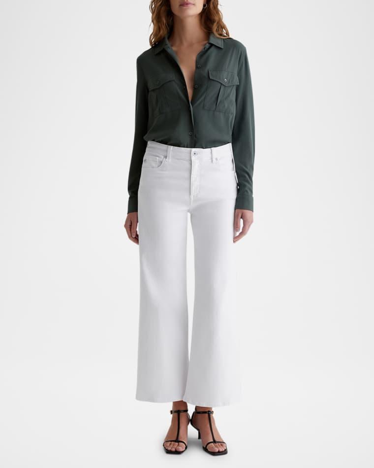 Saige Wide-Leg Crop Jeans by AG JEANS