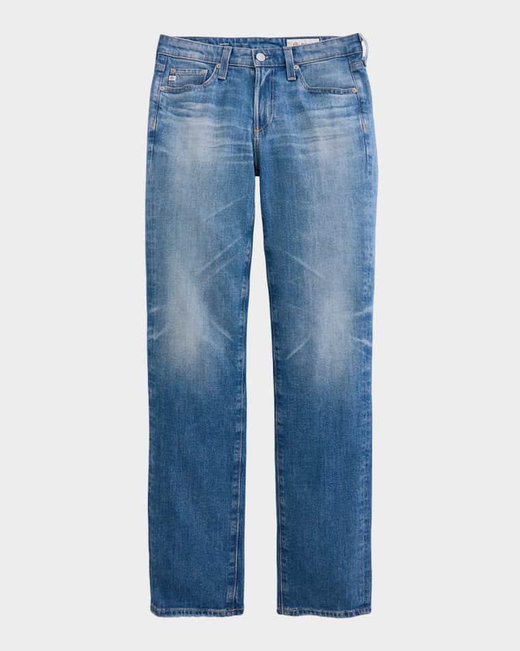 Sandra Low-Rise Slim Straight Jeans by AG JEANS