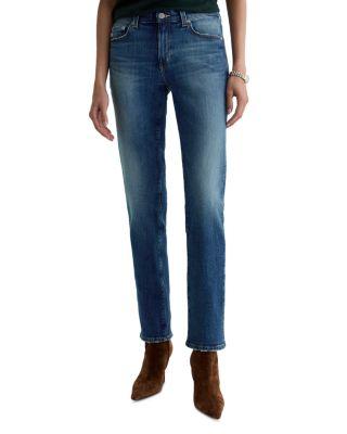 Sandra Low Rise Straight Jeans in 10 Years Illiad by AG JEANS
