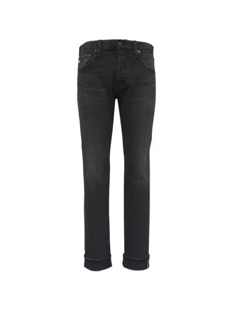 five-pocket turned-up hem jeans by AG JEANS