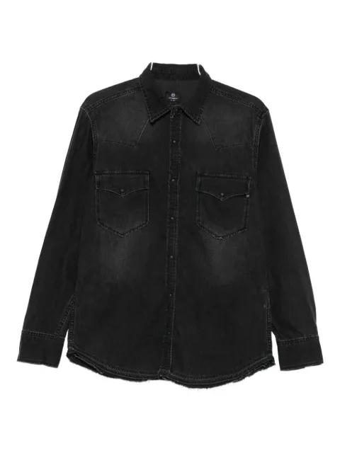 frayed-hem denim shirt by AG JEANS
