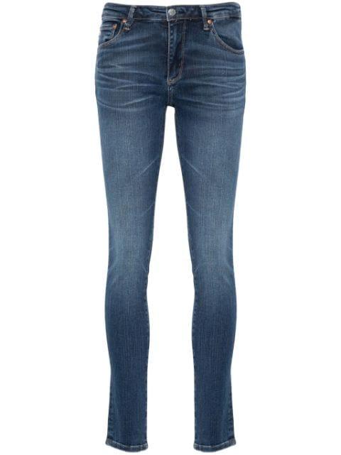 low-rise skinny jeans by AG JEANS
