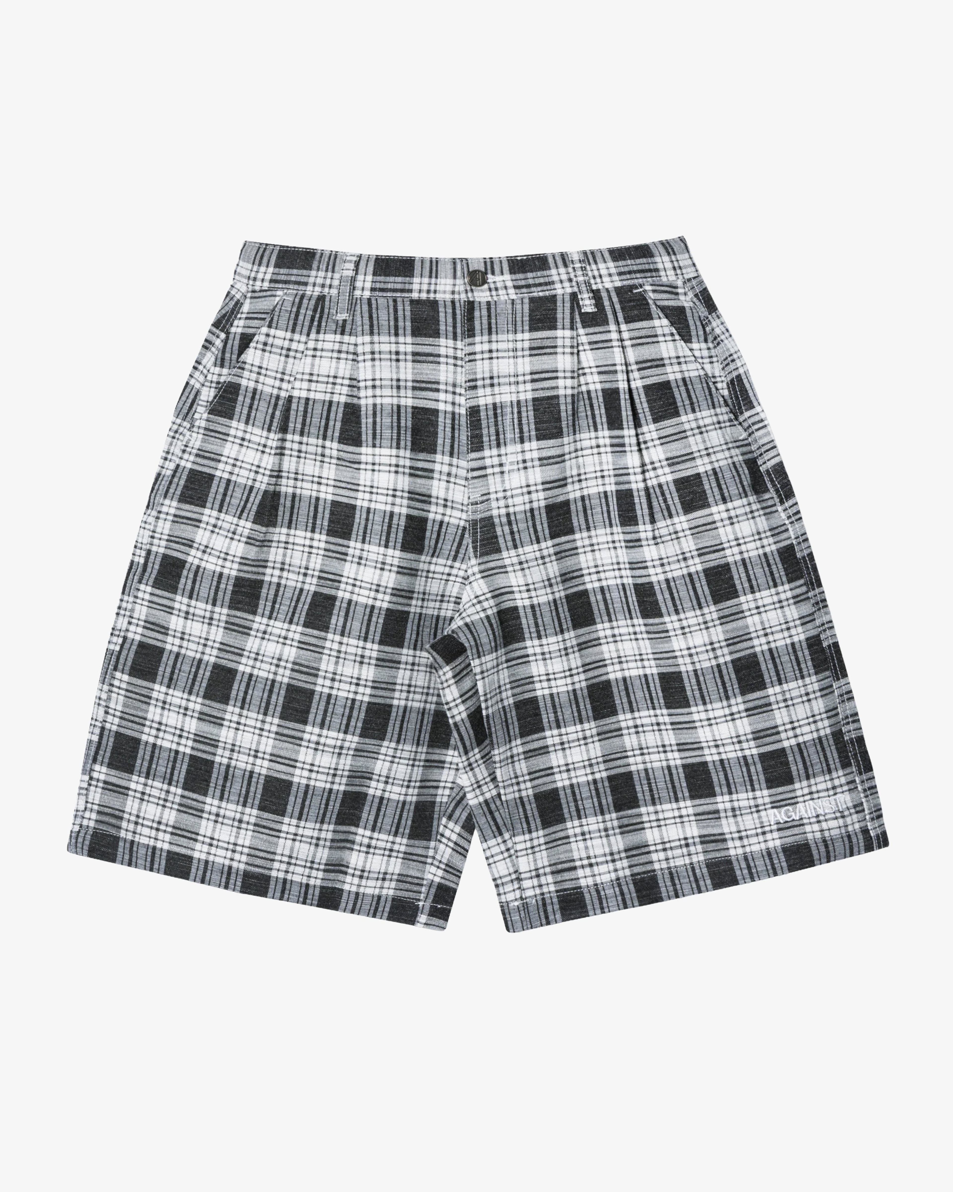AGAINST LAB  - Men's Check Mafia Shorts - (Checks) by AGAINST LAB