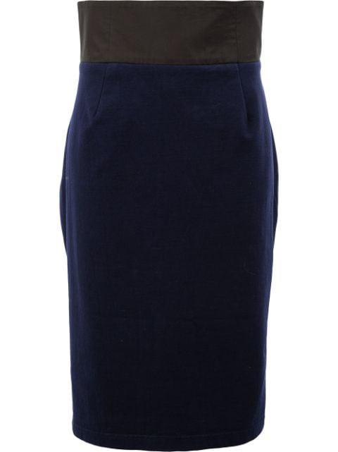 fitted high-waist skirt by AGANOVICH