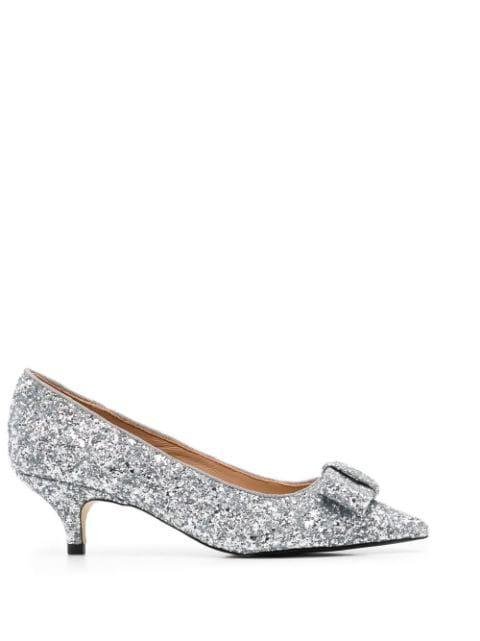 Jacqueline 60mm bow-embellished pumps by AGE OF INNOCENCE