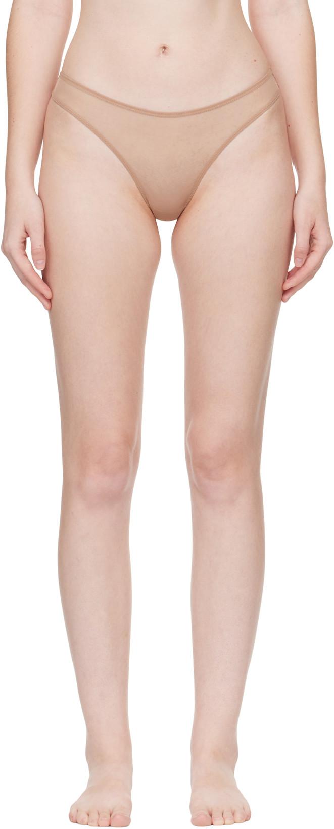 Beige Lucky Thong by AGENT PROVOCATEUR