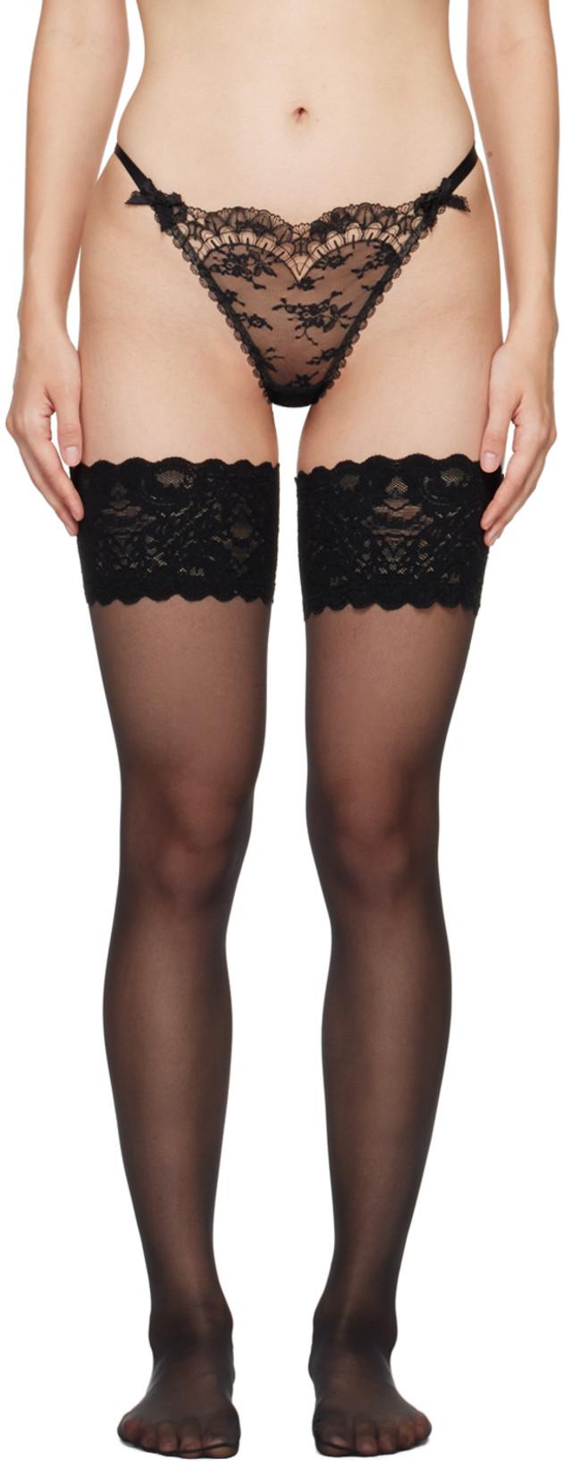 Black Floria Thong by AGENT PROVOCATEUR