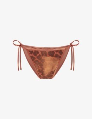 Cayla Leopard-Print Bikini Bottoms by AGENT PROVOCATEUR