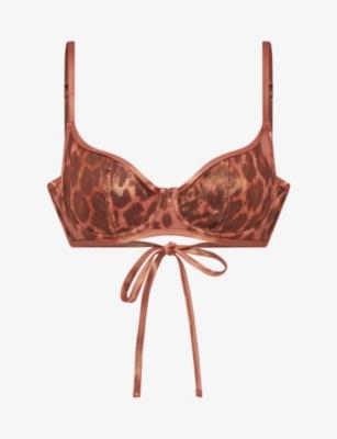 Cayla Leopard-Print Bikini Top by AGENT PROVOCATEUR