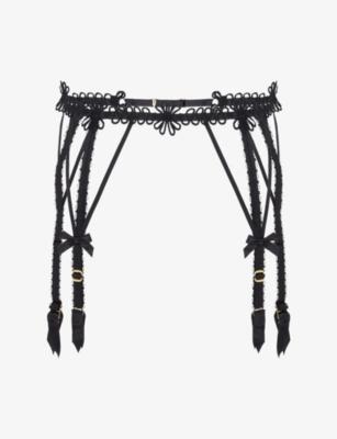 Coletta Embroidered Suspenders by AGENT PROVOCATEUR