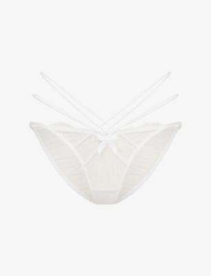 Halley Satin And Lace Briefs by AGENT PROVOCATEUR