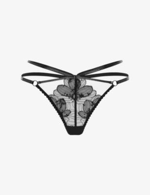 Litzia Embroidered Lace Thong by AGENT PROVOCATEUR