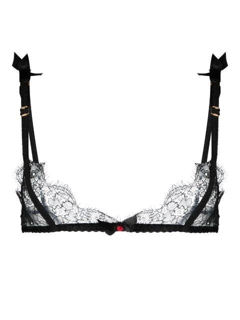 Lorna floral-lace suspenders by AGENT PROVOCATEUR