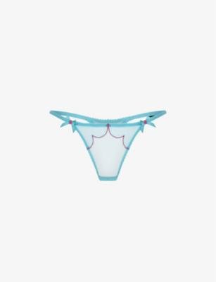 Lorna low-rise mesh thong by AGENT PROVOCATEUR