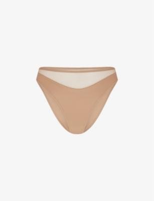 Lucky panelled stretch-tulle briefs by AGENT PROVOCATEUR