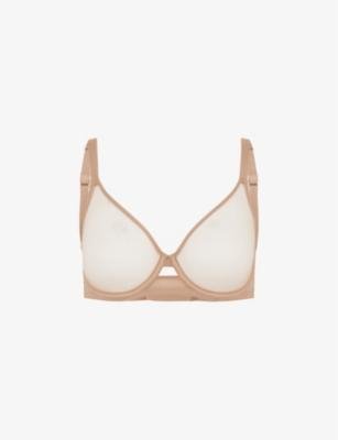 Lucky panelled stretch-tulle underwired bra by AGENT PROVOCATEUR