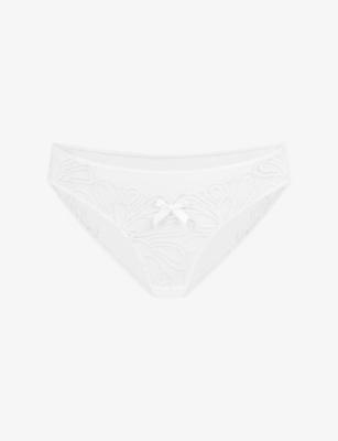Nelle Embroidered Mesh Briefs by AGENT PROVOCATEUR