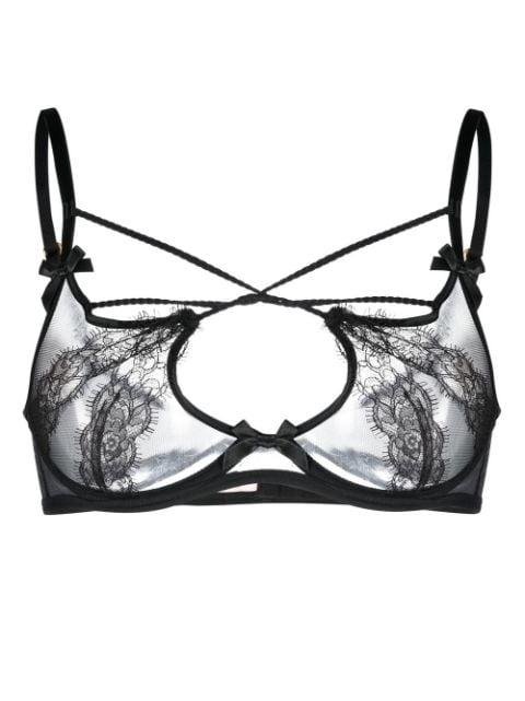 Nyxie high-apex underwired bra by AGENT PROVOCATEUR