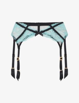 Rozlyn Mesh And Lace Suspenders by AGENT PROVOCATEUR