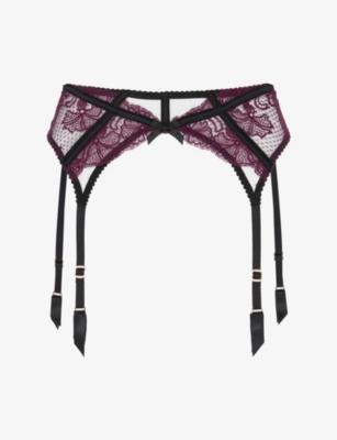 Rozlyn Mesh and Lace Suspenders by AGENT PROVOCATEUR