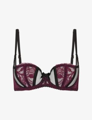 Rozlyn Underwired Mesh and Lace Bra by AGENT PROVOCATEUR