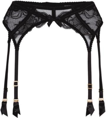 Rozlyn high-rise lace suspenders by AGENT PROVOCATEUR