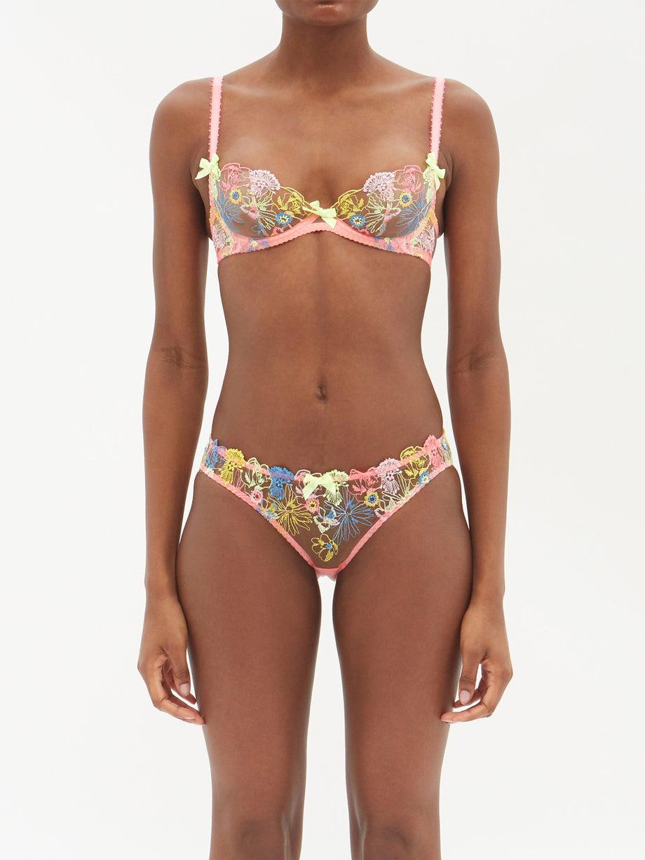 Zuri underwired embroidered-tulle bra by AGENT PROVOCATEUR