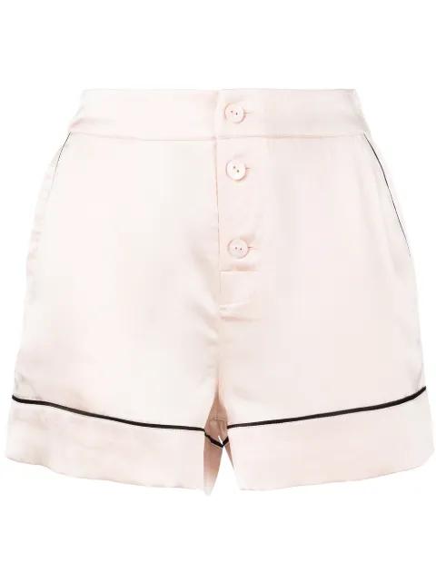contrasting pipe-trim shorts by AGENT PROVOCATEUR