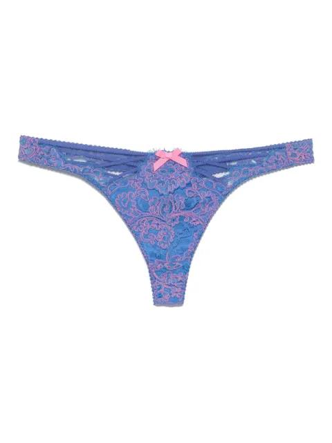 floral-embroidered thong by AGENT PROVOCATEUR