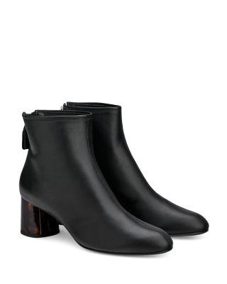 Women's Veta Back Zip Block Heel Booties by AGL