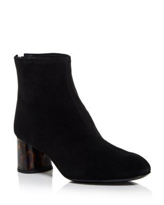 Women's Veta Back Zip Block Heel Booties by AGL