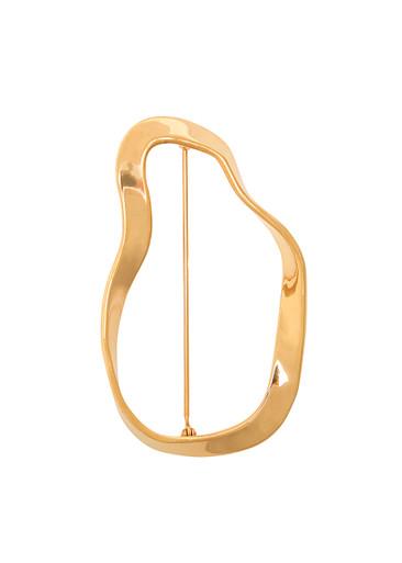 Vera 18kt gold vermeil brooch by AGMES