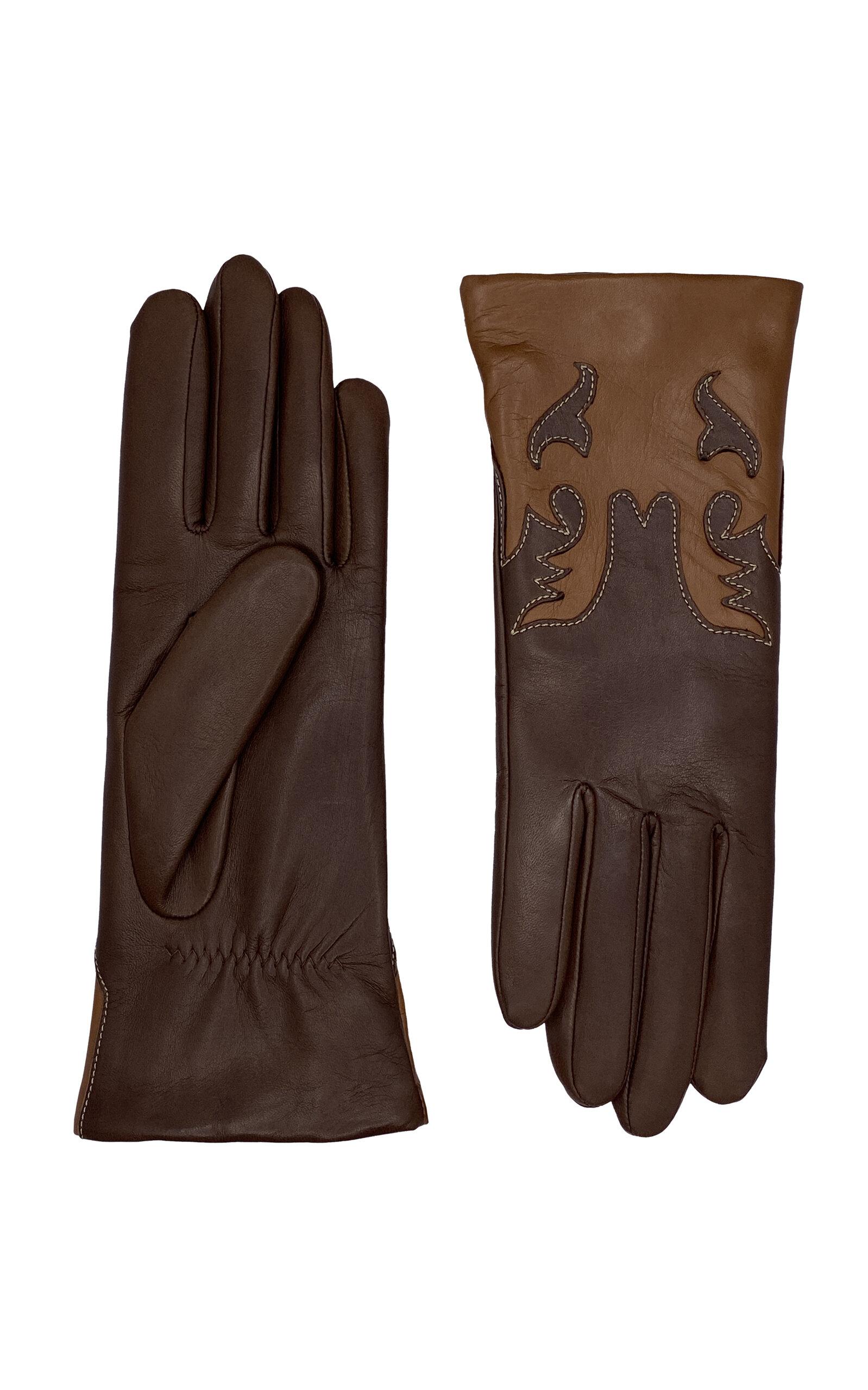 Agnelle Trissy Leather Gloves - Moda Operandi by AGNELLE