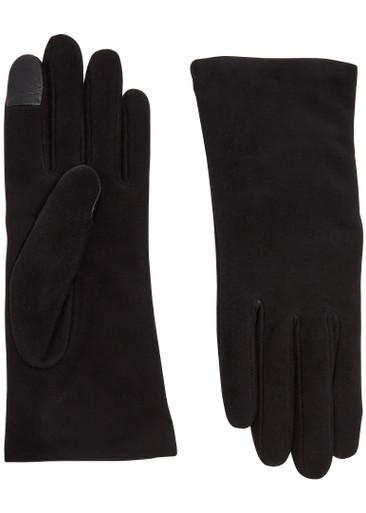 Ines cashmere-lined suede gloves by AGNELLE