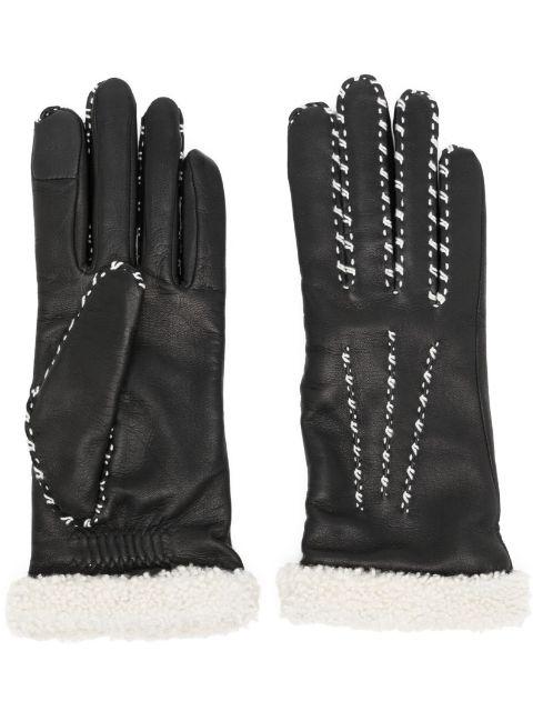 Marie-Louise leather gloves by AGNELLE