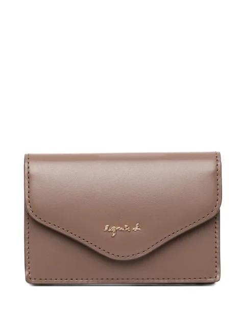 Ava leather card case by AGNES B.