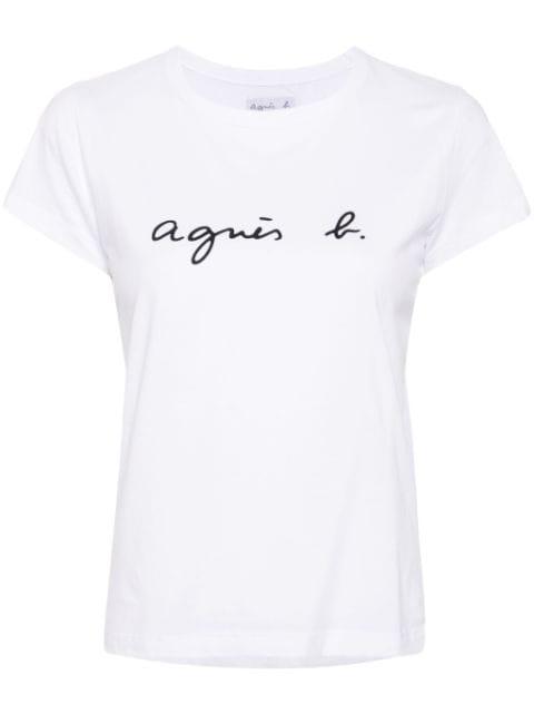 Brando logo-print cotton T-shirt by AGNES B.