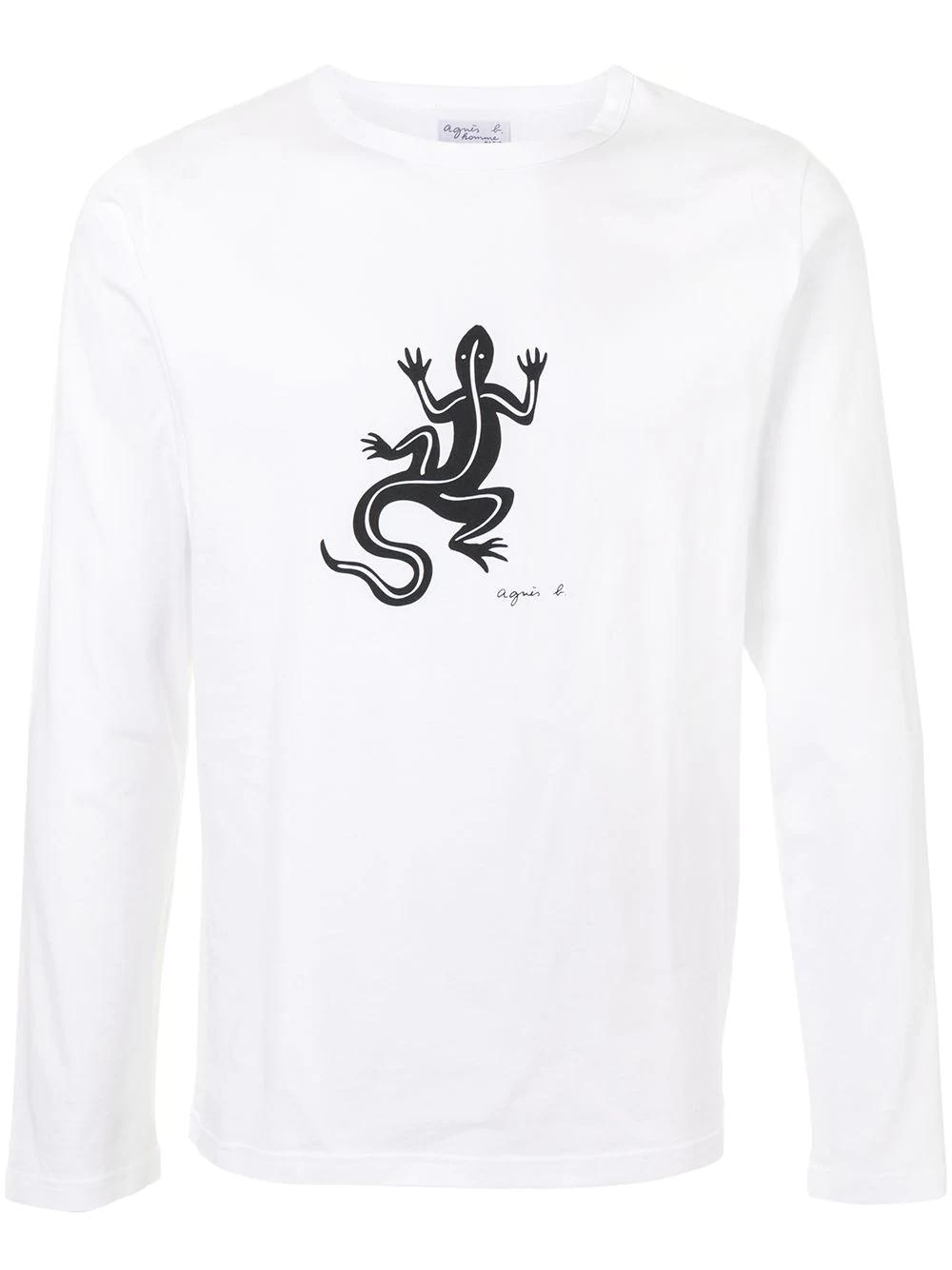 Coulos lizard-print T-shirt by AGNES B.