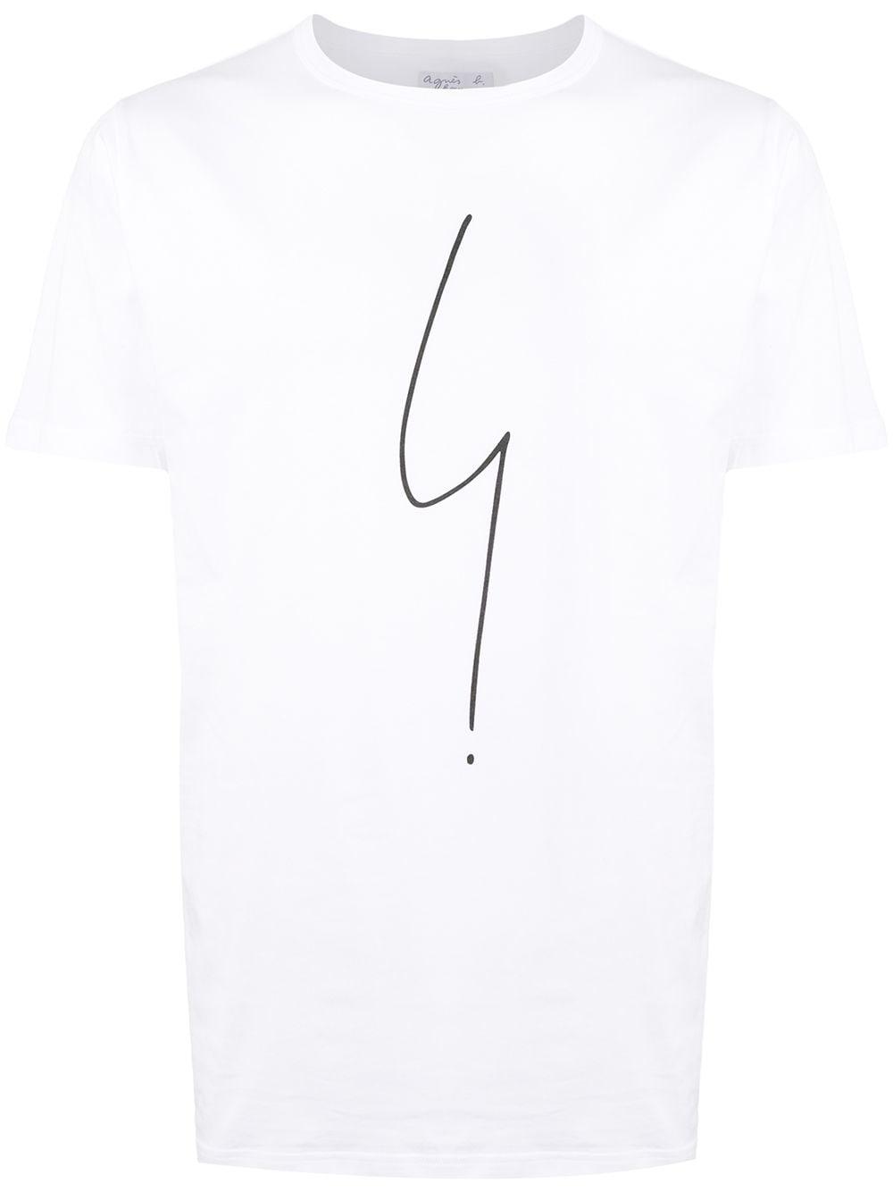 Coulos scribble print T-shirt by AGNES B.