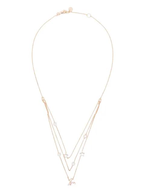 Star Pearl layered necklace by AGNES B.