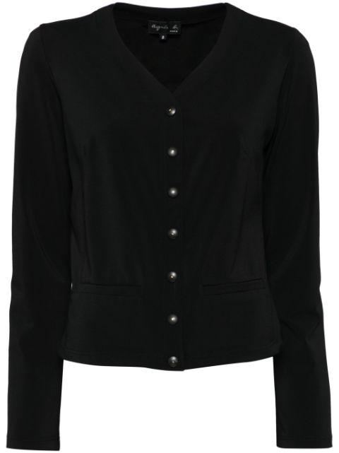 V-neck long-sleeves cardigan by AGNES B.