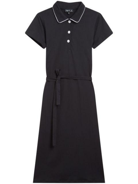 belted cotton polo shirt by AGNES B.