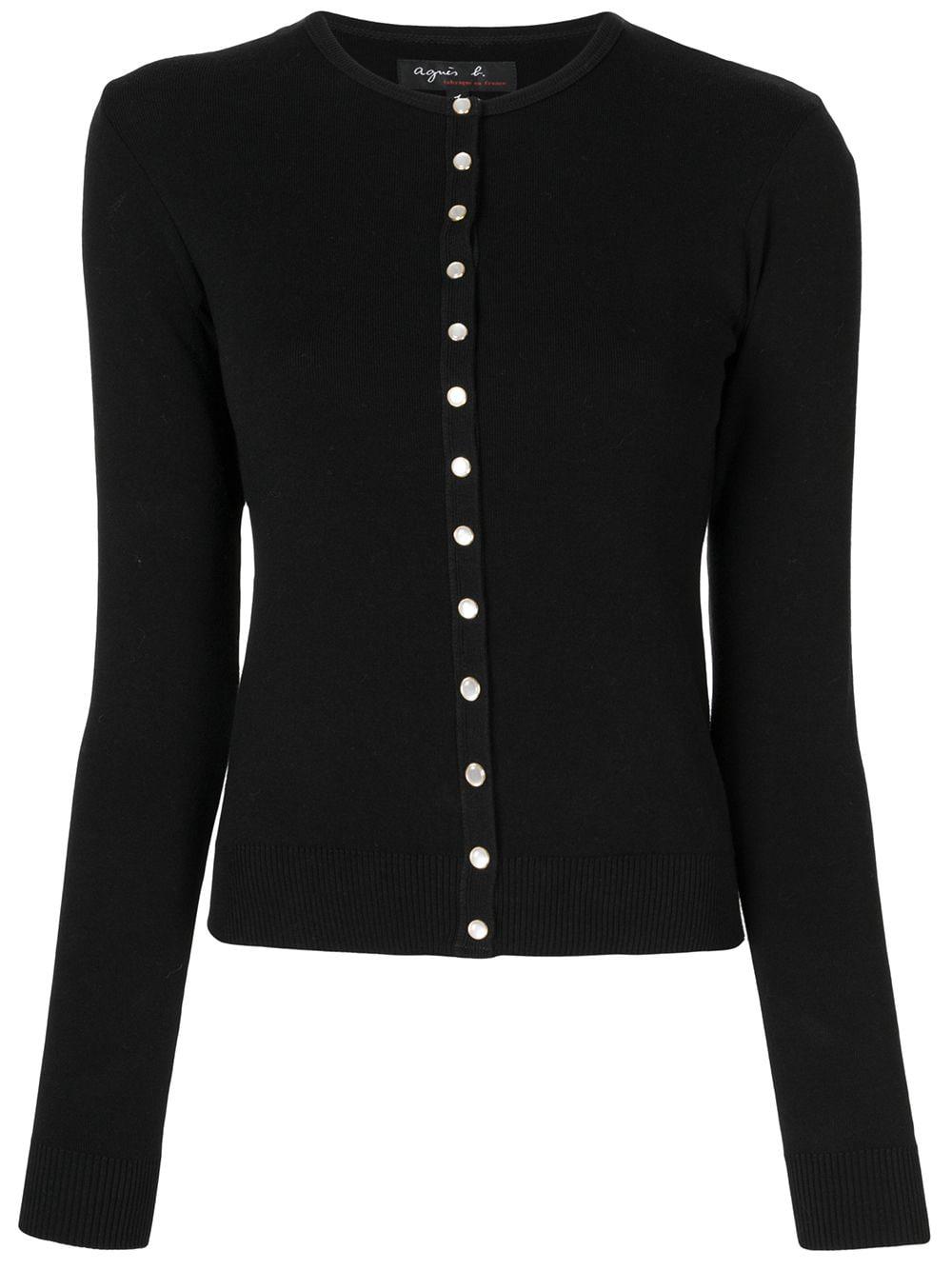 button front jersey top by AGNES B.