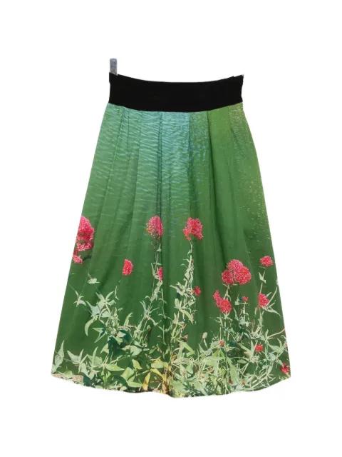 floral-print midi skirt by AGNES B.